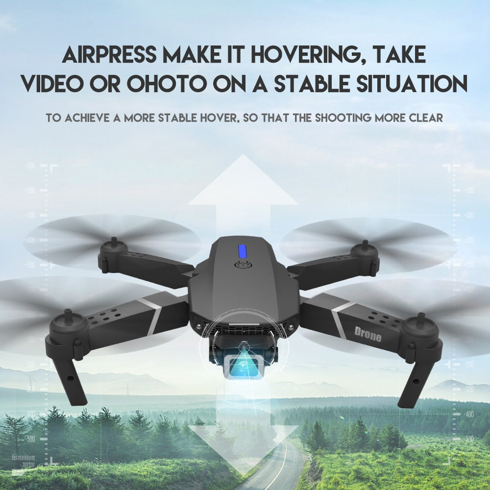 New Quadcopter E88 Pro WIFI Drone With Wide Angle HD 4K 1080P RC Foldable Quadcopter